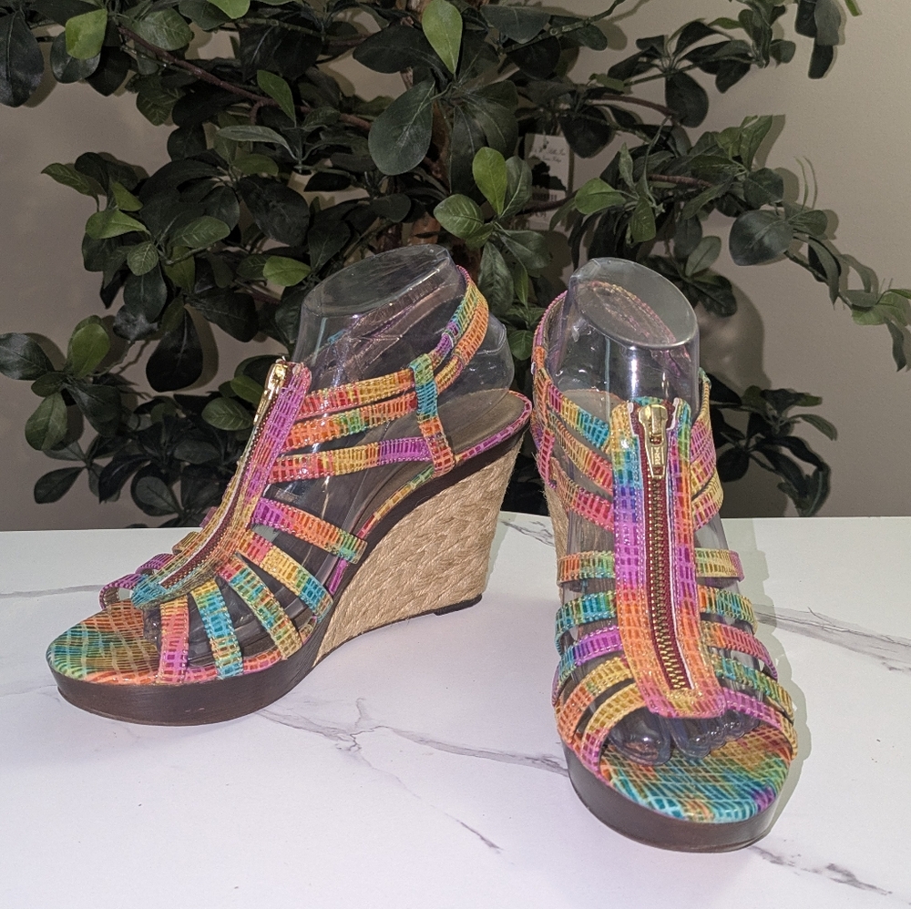 ❤️SALE❤️Vaneli Colorful Wedge Sandals - Picture 6 of 12